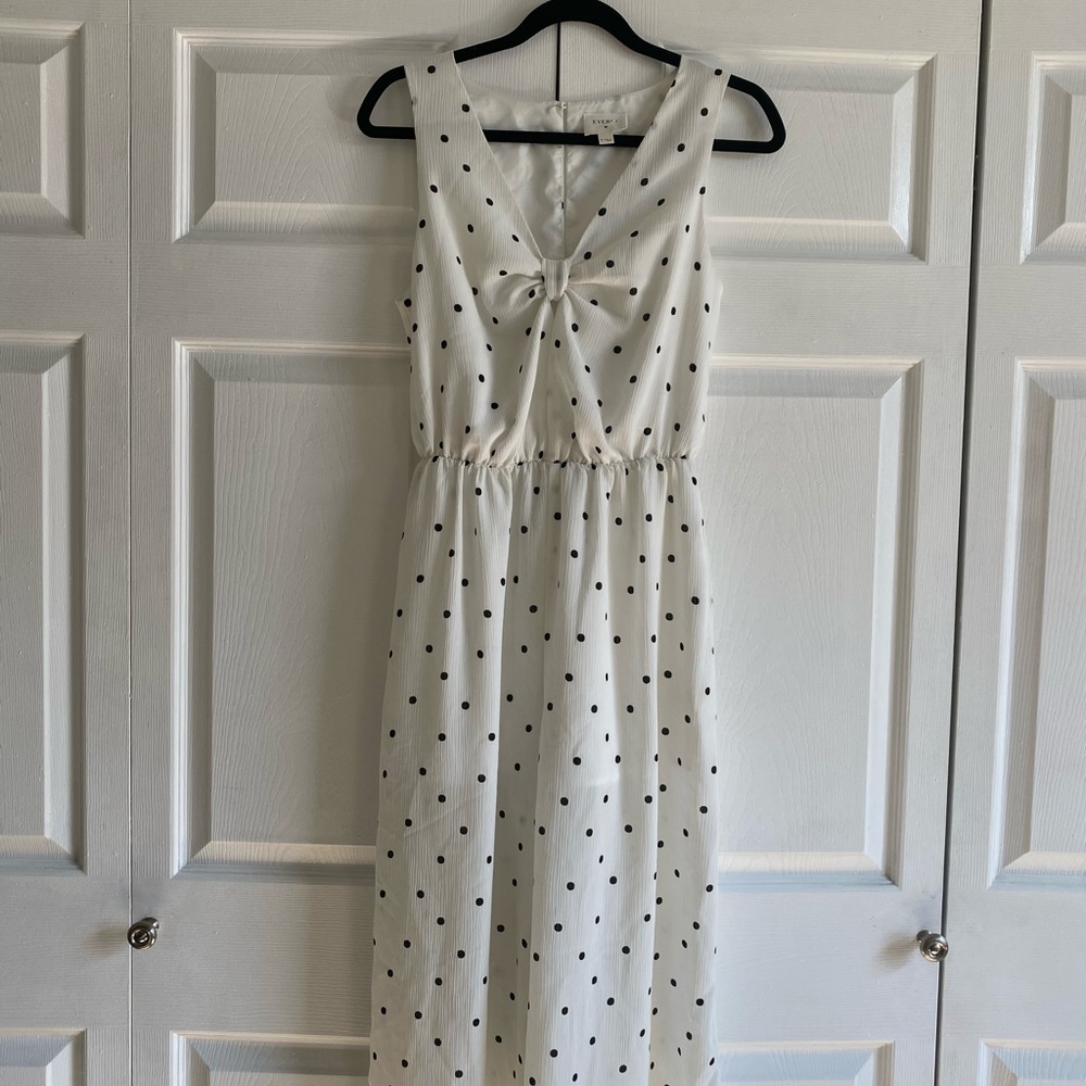 White polka dot jumpsuit